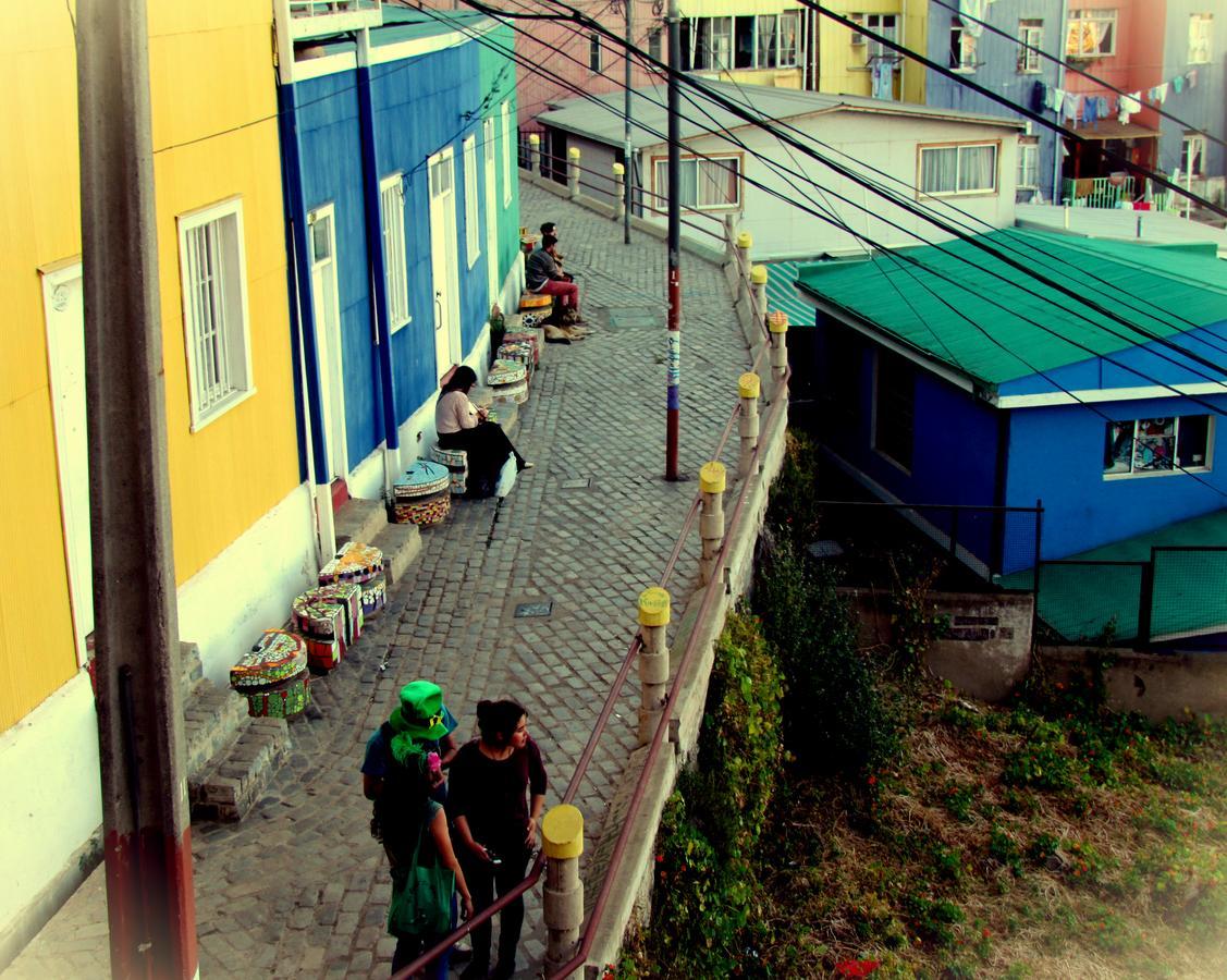 La Casa Azul Hostel Valparaíso Exterior foto