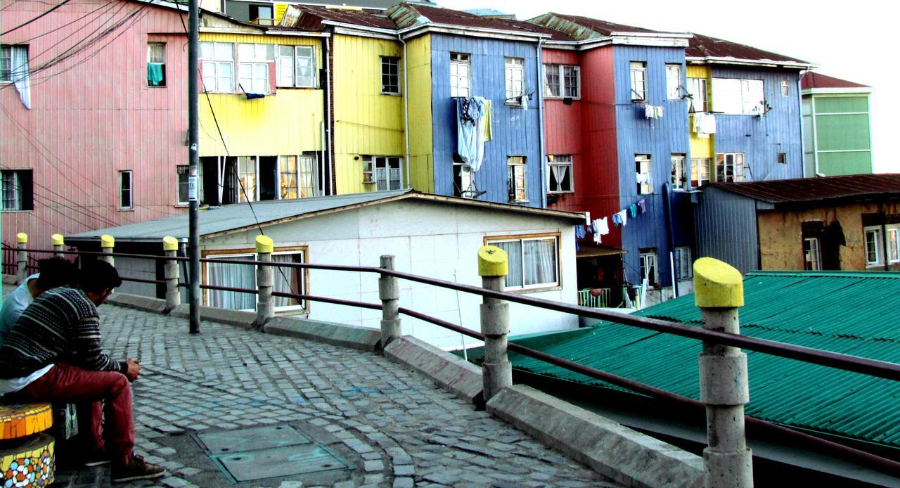 La Casa Azul Hostel Valparaíso Exterior foto